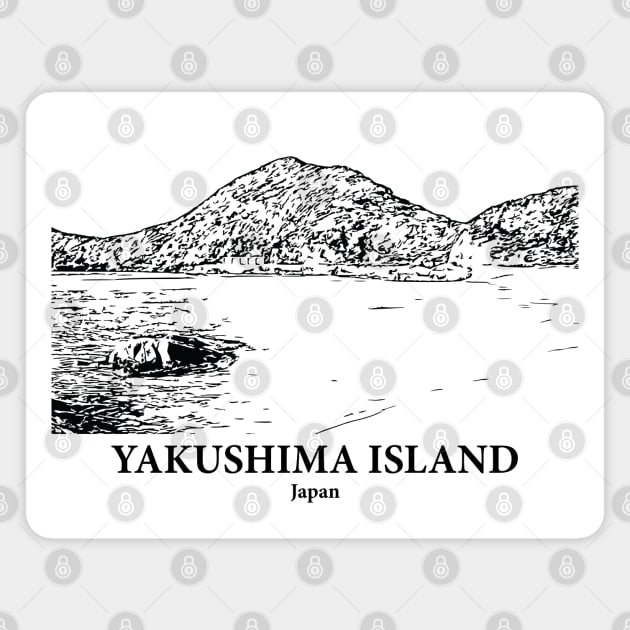Yakushima Island - Japan Magnet by Lakeric